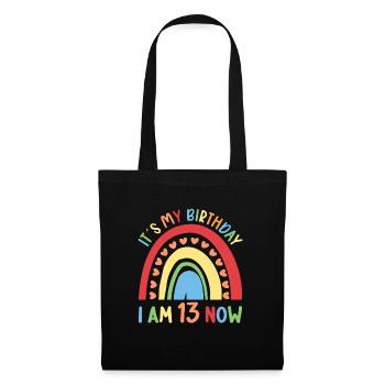 13 years old Rainbow Rainbow 13th birthday - Tote Bag - black - Front