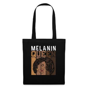Mélanine Reine Fière Noire - Sac en tissu - noir - Devant