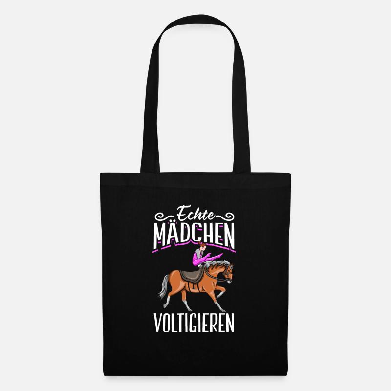 Voltigieren - Stoffbeutel - Schwarz