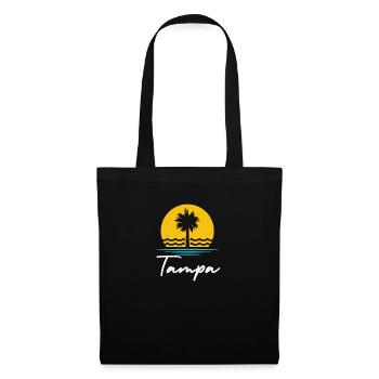 Tampa Summer Palms Vacation Travel Souvenir - Tote Bag - black - Front