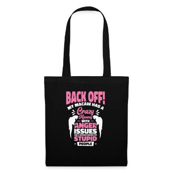 Macaw Parrot Mom Pet Tropical Zoo Animal Bird - Tote Bag - black - Front