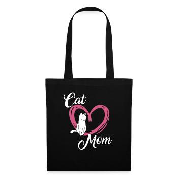 Chats mignons Maman Chats Fan Cadeau Chats - Sac en tissu - noir - Devant