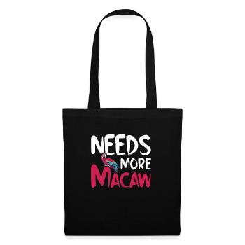 Macaw Parrot Lover Nature Zoo Animal Pet - Tote Bag - black - Front
