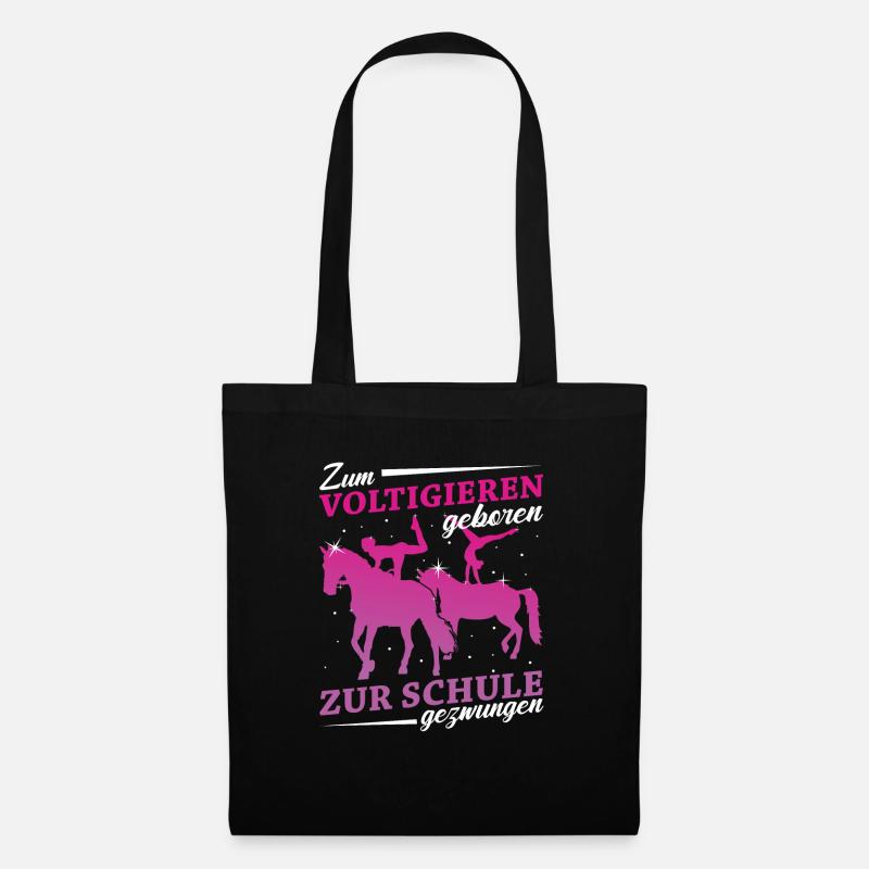 Voltigieren - Stoffbeutel - Schwarz