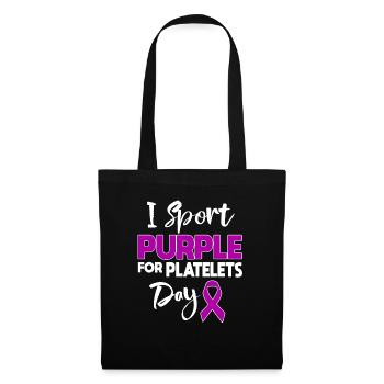 Platelets Day I Sport Purple - Tote Bag - black - Front