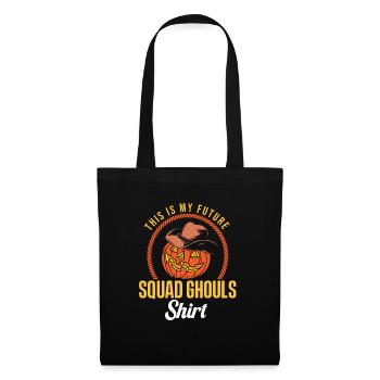 Cowboy Halloween Future Squad Ghouls Skeleton - Tote Bag - black - Front