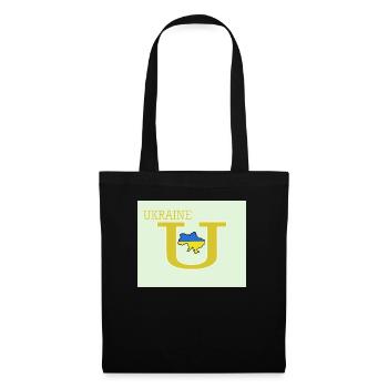 ukraine U Alphabet Stand With Ukraine - Tote Bag - black - Front