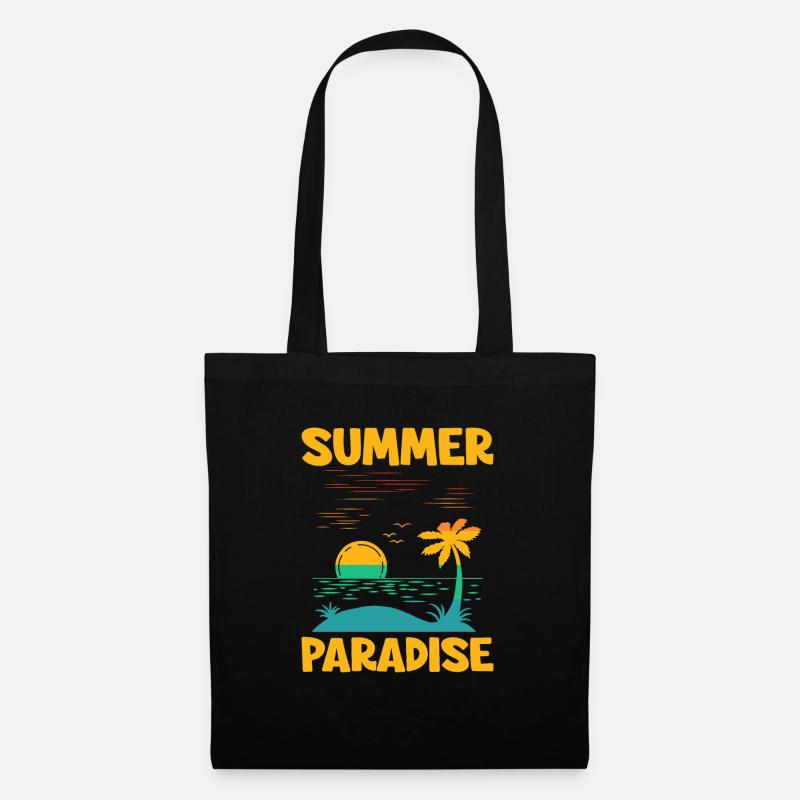 Summer Paradise - Stoffbeutel - Schwarz
