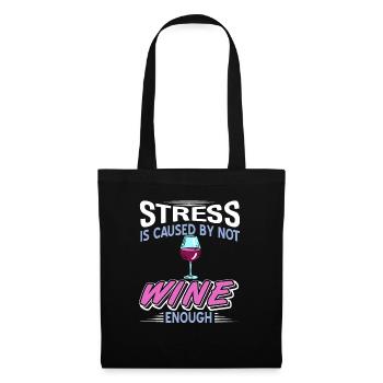 wine - Tote Bag - black - Front