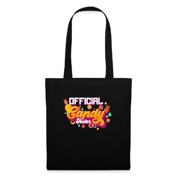 Candy Tester Lollipop Candy Halloween - Sac en tissu - noir - Devant