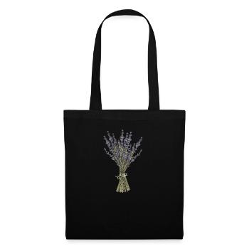 Lavendel I Team Braut Blumenkranz Hochzeit Boho - Stoffbeutel - Schwarz - Vorne