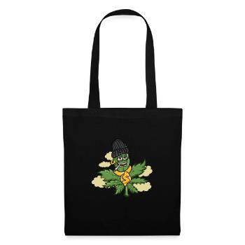 Cannabis - Sac en tissu - noir - Devant