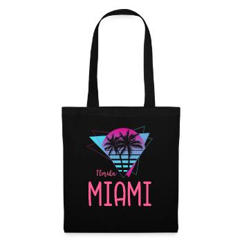 Miami Beach Florida Palm Trees - Tote Bag - black - Front