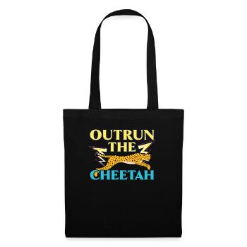 Outrun The Cheetah Wildlife Animal Zookeeper - Tote Bag - black - Front