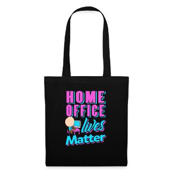 Retro Home Office Lives Matter Awesome Funny - Tote Bag - black - Front