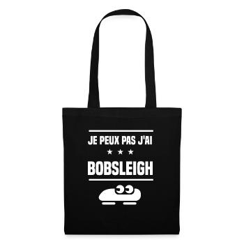 Je Peux Pas J'ai bobsleigh humour bobsleigher - Sac en tissu - noir - Devant
