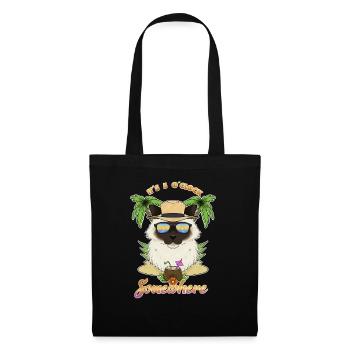 It is 5 OClock Somewhere Drinking Burman Cat - Tote Bag - black - Front