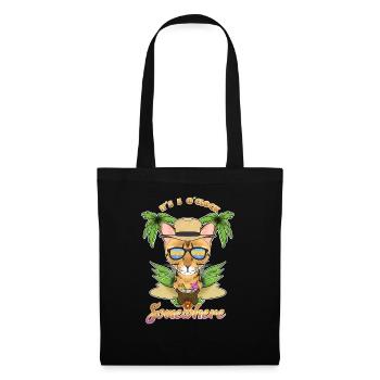 It Is 5 OClock Somewhere Drinking Bengal Cat - Tote Bag - black - Front