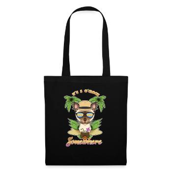 It Is 5 OClock Somewhere Drinking Burmese Cat - Tote Bag - black - Front