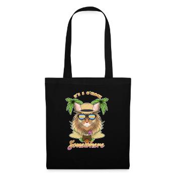 It Is 5 OClock Somewhere Drinking Siberian Cat - Tote Bag - black - Front