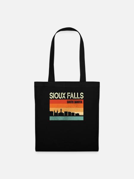 Sioux Falls Süd dakota - Stoffbeutel - Schwarz