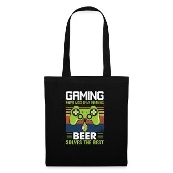Gamer Beer Gambler - Tote Bag - black - Front