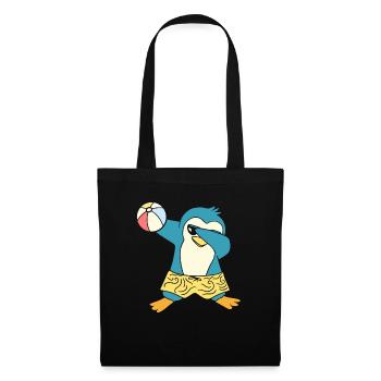 Penguin Pool Party Aufblasbarer Kugel Wasserball - Stoffbeutel - Schwarz - Vorne