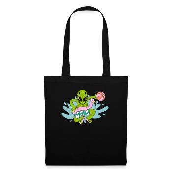 Alien Believer Aufblasbare Kugel Squad Wasserball - Stoffbeutel - Schwarz - Vorne