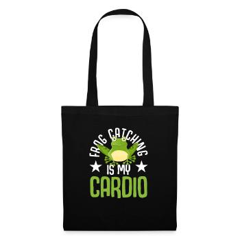 La chasse aux grenouilles est mon chasseur de grenouilles cardio - Sac en tissu - noir - Devant