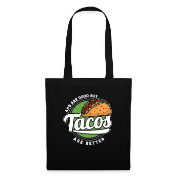 Mexikanische Tacos Lebensmittel Lifestyle Lebensmi - Stoffbeutel - Schwarz - Vorne