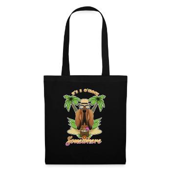 It Is 5 OClock Somewhere Drinking Bloodhound - Tote Bag - black - Front