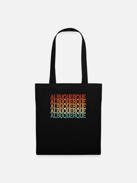 Albuquerque, New Mexico - Stoffbeutel - Schwarz