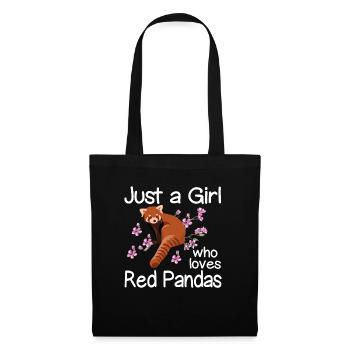 Just A Girl Who Loves Red Pandas - Tote Bag - black - Front