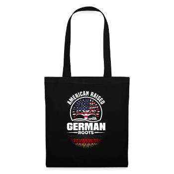 American Raised With German Roots German Germany - Tote Bag - black - Front