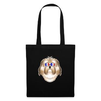 Havanese France Sunglasses I French Flag - Stoffbeutel - Schwarz - Vorne