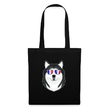 Husky France Sunglasses I French Flag - Stoffbeutel - Schwarz - Vorne