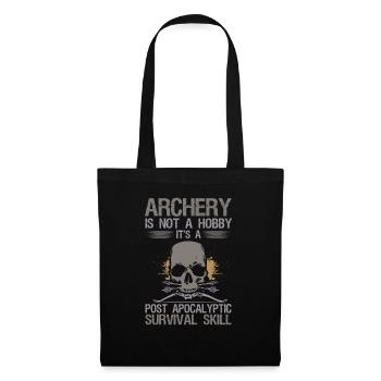 Le tir à l’arc n’est pas une chasse au passe-temps à long terme - Sac en tissu - noir - Devant