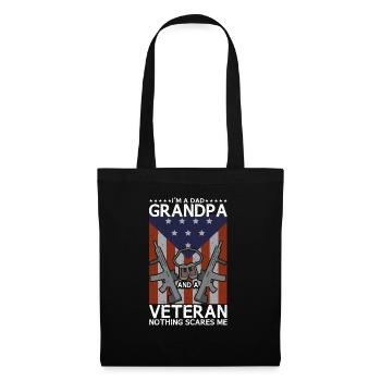 Je suis un père grand-père et une fête des pères expérimentée - Sac en tissu - noir - Devant