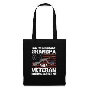 Je suis un père grand-père et une fête des pères expérimentée - Sac en tissu - noir - Devant