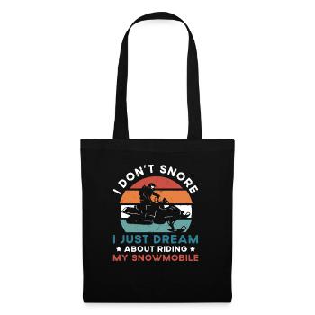 Snowmobile driver saying - Tote Bag - black - Front