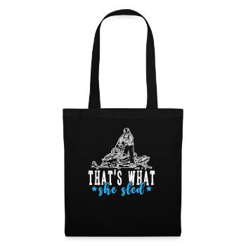 Snowmobile driver saying - Tote Bag - black - Front