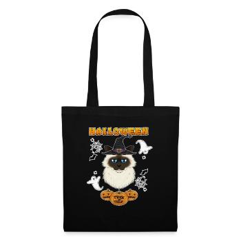 Birman Cat Lover I Happy Halloween - Tote Bag - black - Front