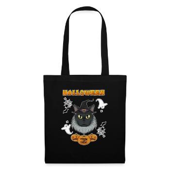 Maine Coon Cat Lover I Joyeux Halloween - Sac en tissu - noir - Devant