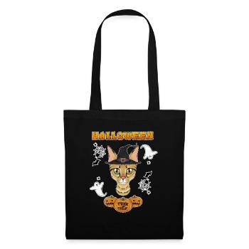 Savannah Cat Lover I Happy Halloween - Tote Bag - black - Front