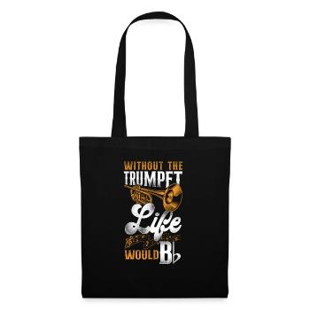Trumpet Player B Flat Vintage - Tote Bag - black - Front
