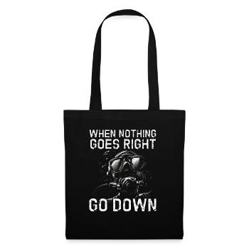 Freediver Scuba Diver - Tote Bag - black - Front