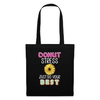 Donut Stress Just Do Your Best Teacher Test Day - Tote Bag - black - Front