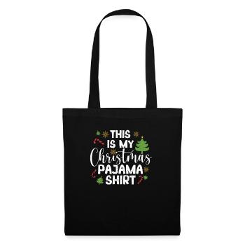 C’est ma chemise de pyjama de Noël drôle - Sac en tissu - noir - Devant