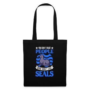 Seal Gift Sea Lion Seal - Tote Bag - black - Front