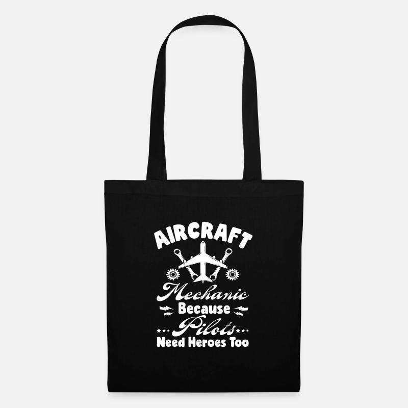 Helicopters & Airplanes Maintenance Engineers Gift - Tote Bag - black
